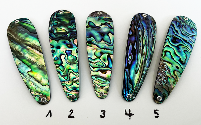 Paua Premium Perlmutt-Tropfen 10cm