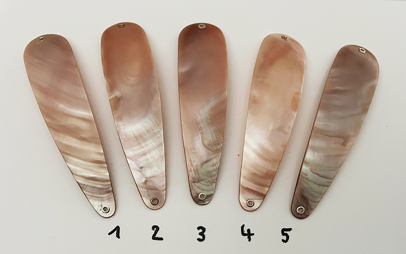 Pink Premium Perlmutt-Tropfen 12cm