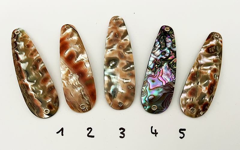 Opal Unikat Perlmutt-Tropfen 8cm