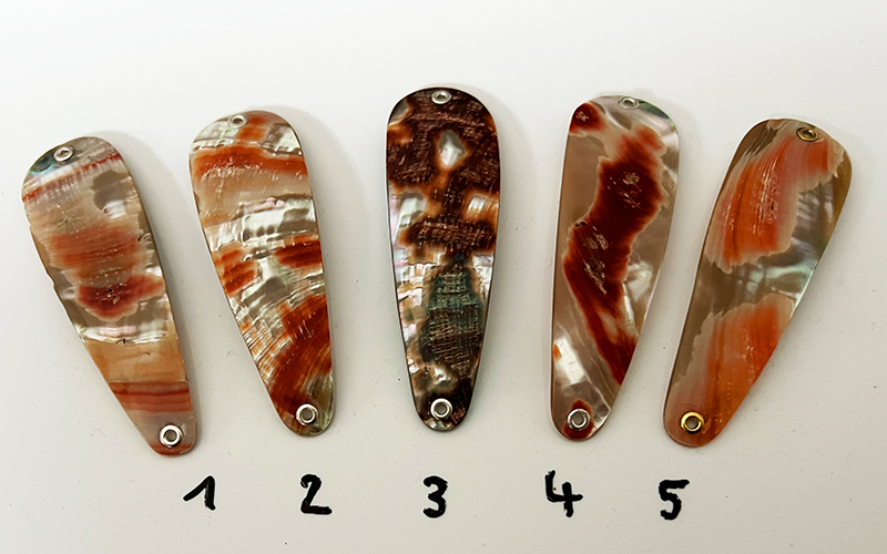 Rubin Premium Perlmutt-Tropfen 8cm