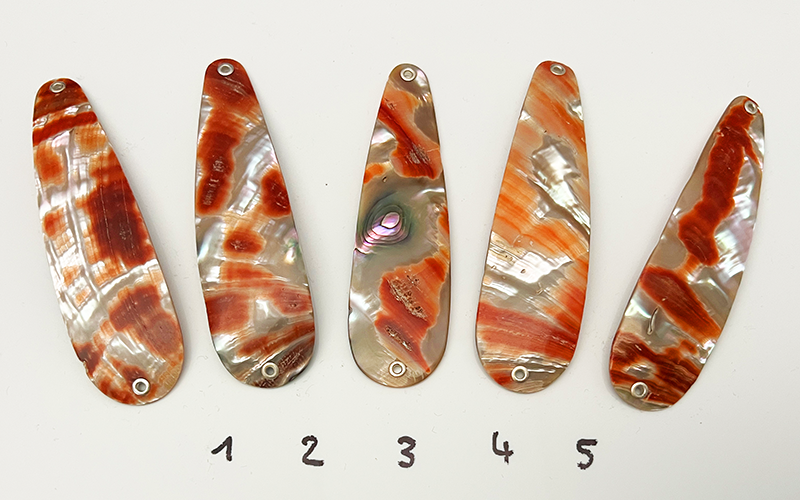 Rubin Premium Perlmutt-Tropfen 10cm