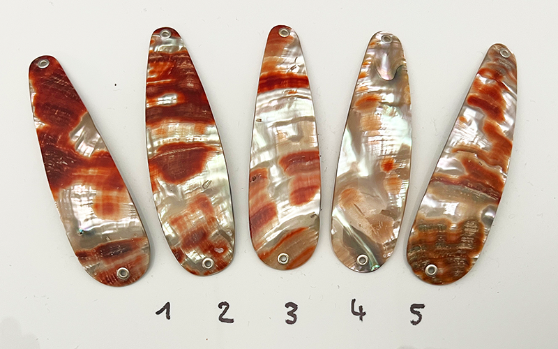 Rubin Premium Perlmutt-Tropfen 10cm