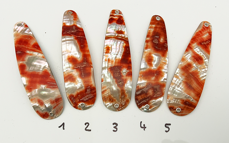 Rubin Premium Perlmutt-Tropfen 10cm
