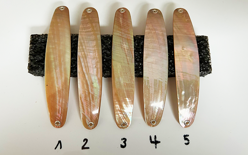 Rainbow Premium Perlmutt-Spange 10cm