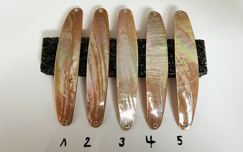 Rainbow Premium Perlmutt-Spange 11cm