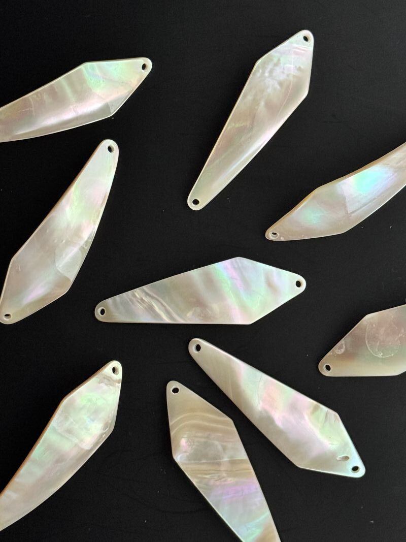 Saibling Brugus blank Perlmutt Spoon 6,5cm