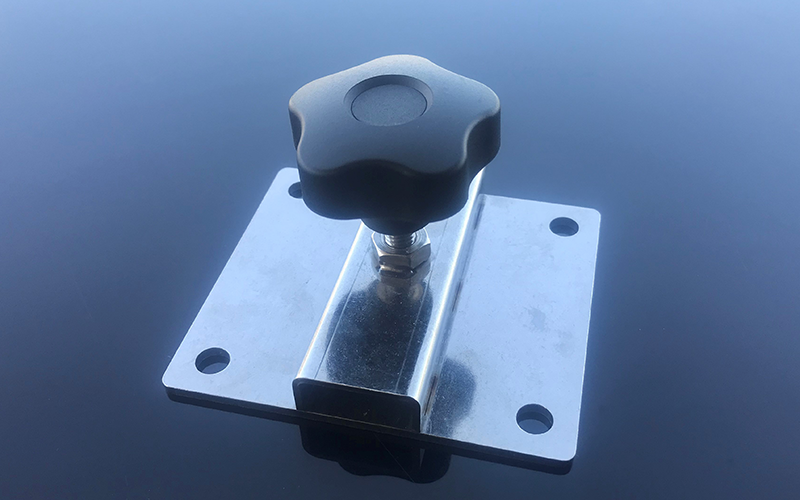 Halterung Fixierplatte gerade 90 x 100mm
