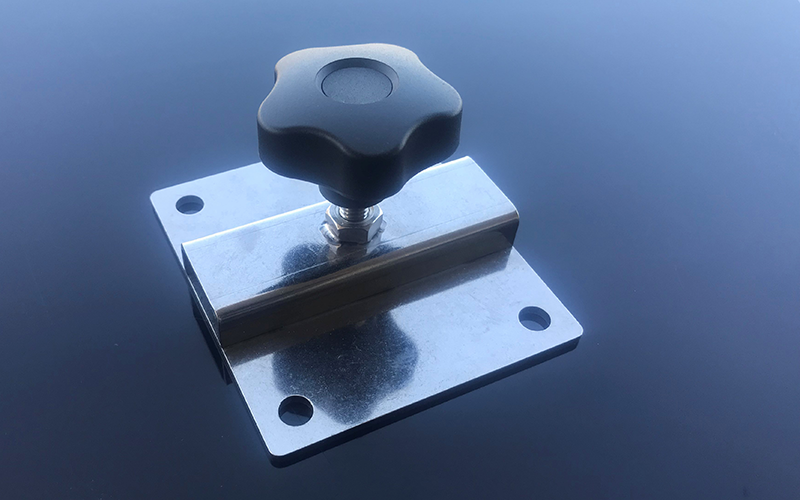 Halterung Fixierplatte gerade 90 x 100mm