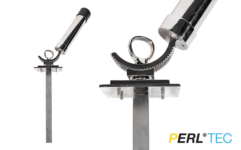 PERL®TEC Rutenhalter mit 4-Kant Steckling