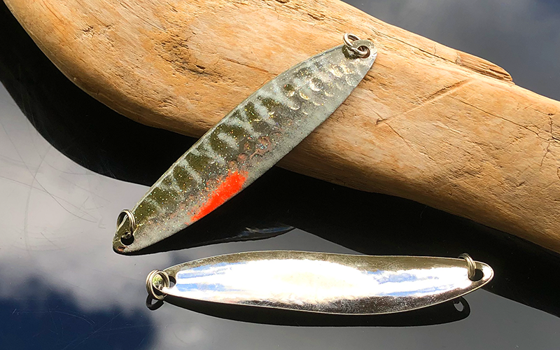 Schlepplöffel Waver, weiss, grau, orange Kiemen, 8cm
