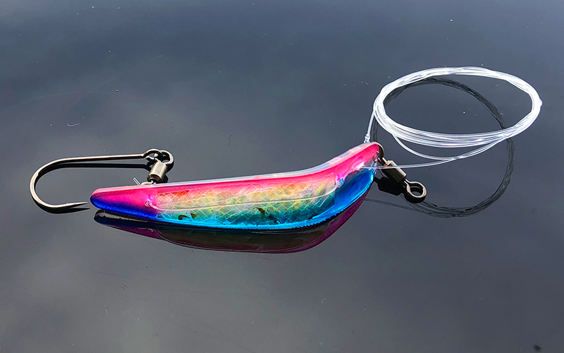 PERL-Plex Schlepplöffel, blau, rosa, 8cm, UV aktiv