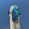 Fingerring mit Paua Perlmutt Palladium