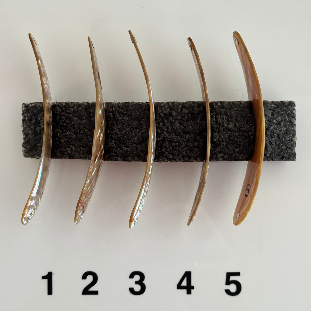 Goldfisch blank Premium Perlmutt-Tropfen 10cm