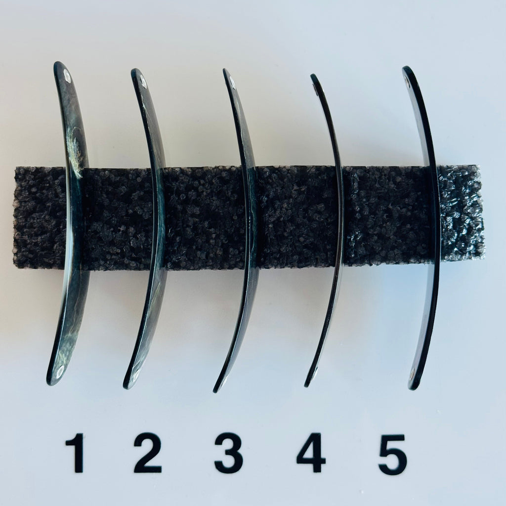 Unikat Onix Perlmutt-Spange 10cm