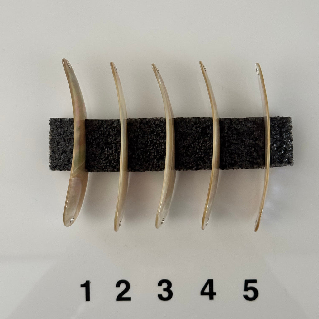 Burgus blank Premium Perlmutt-Tropfen 10cm