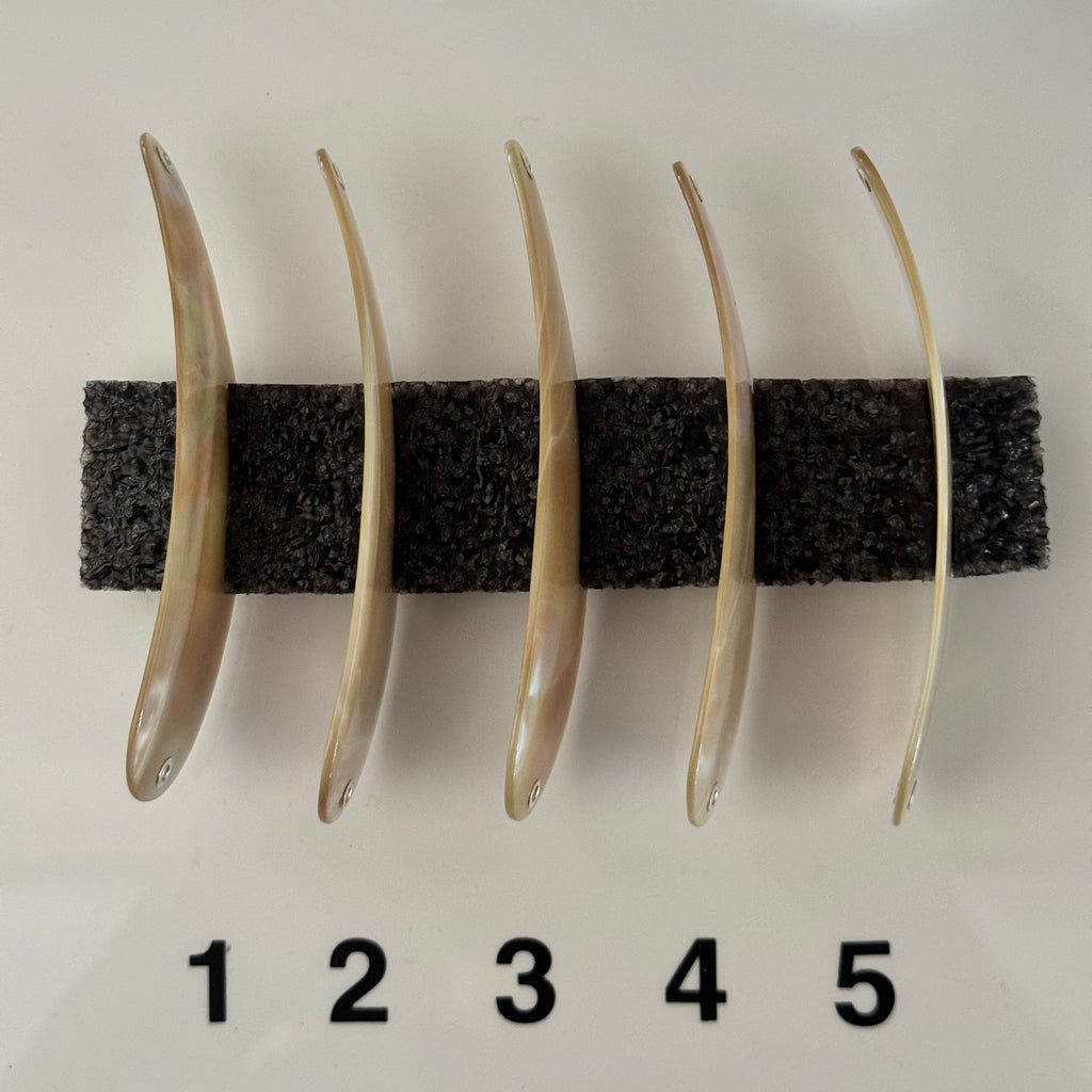 Burgus blank Premium Perlmutt-Tropfen 10cm