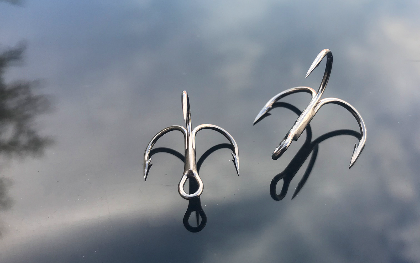Dreier Haken mit extra kurzem Schaft