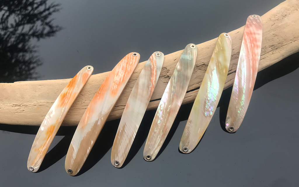 Rainbow color Premium Perlmutt-Spange